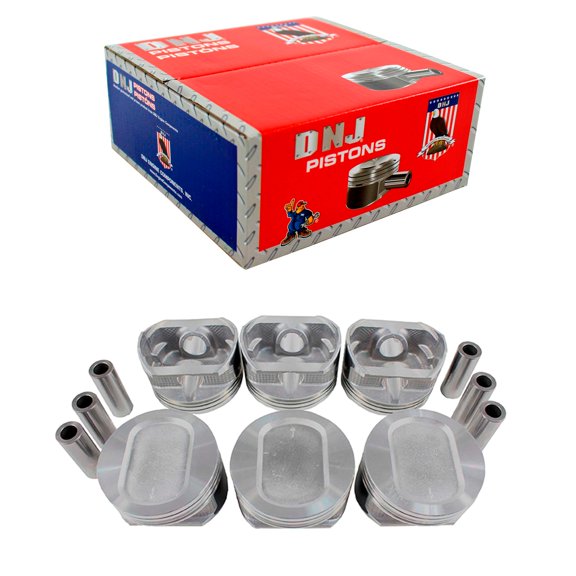 DNJ P4123 Std. Complete Piston Set Fits Cars & Trucks 97-08 Ford Mercury Club Wagon 4.2L OHV