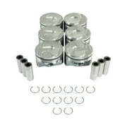 DNJ P4243 Comp. Piston Set Fits Cars & Trucks 14-17 Chevrolet GMC Sierra 1500 4.3L V6 OHV