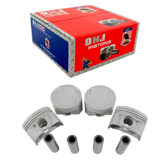 DNJ P433 Standard Complete Piston Set Fits Cars & Trucks 95-98 Mazda Protege 1.5L L4 DOHC 16v