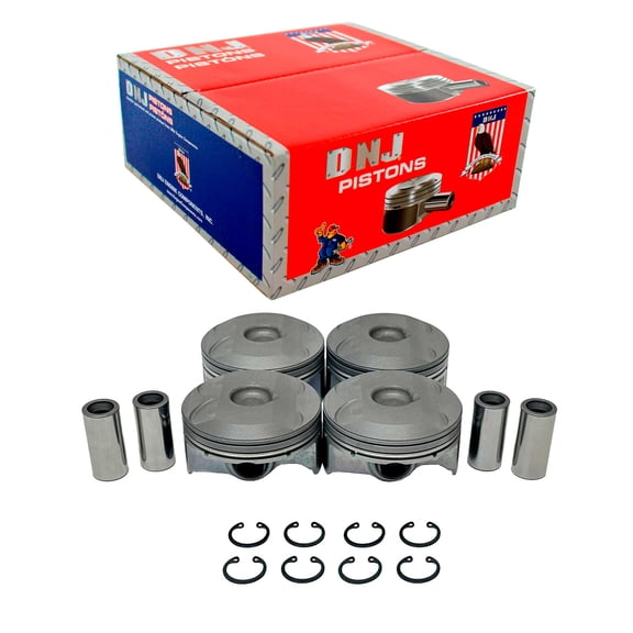 DNJ P4388 Piston Set Fits Cars & Trucks 19-21 Mazda MX-5 Miata 2.0L L4