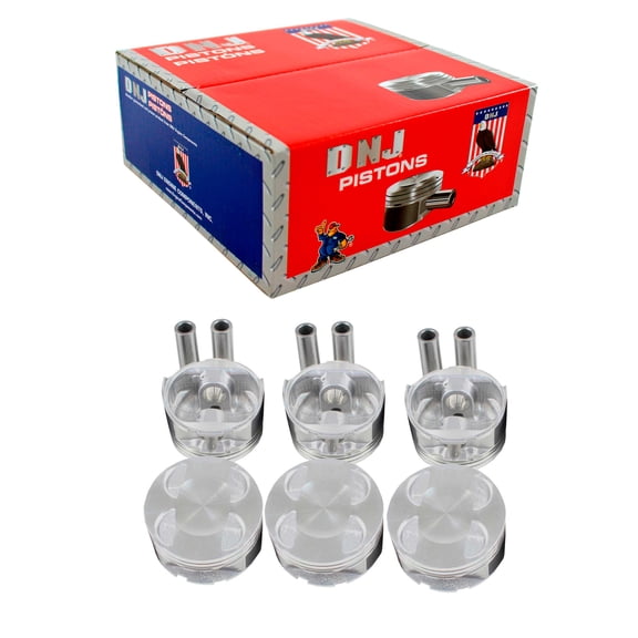DNJ P455C Standard Complete Piston Set Fits Cars & Trucks 98-02 Mazda 626 2.5L V6 DOHC 24v