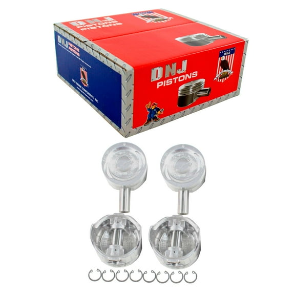 DNJ P525 Standard Complete Piston Set Fits Cars & Trucks 89-95 Geo Suzuki Tracker 1.6L SOHC 8v