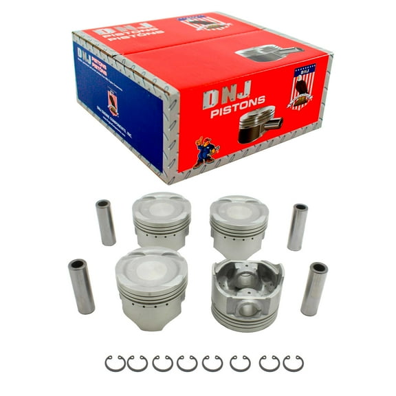 DNJ P530 Std. Complete Piston Set Fits Cars & Trucks 92-01 Chevrolet Geo Sidekick 1.6L SOHC 16v