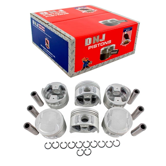 DNJ P630 Standard Complete Piston Set Fits Cars & Trucks 90-97 Infiniti Nissan 300ZX 3.0L DOHC