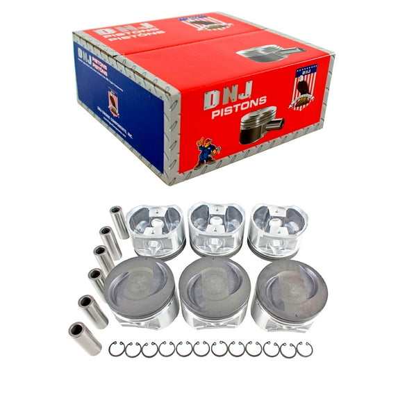 DNJ P634 Std. Complete Piston Set Fits Cars & Trucks 96-04 Infiniti Mercury Frontier 3.3L SOHC
