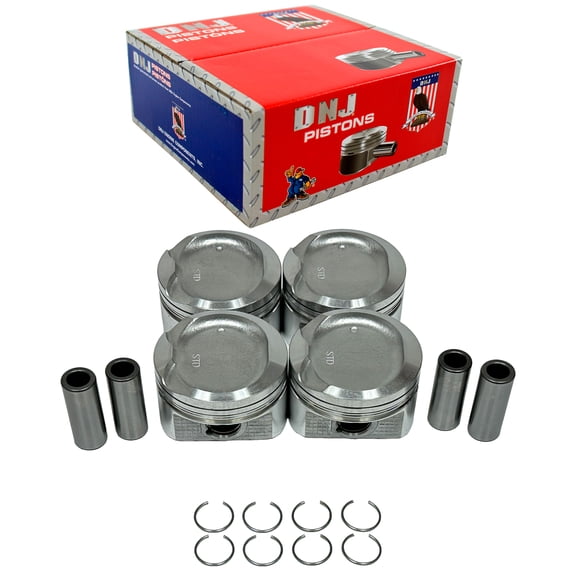 DNJ P946 Std. Complete Piston Set Fits Cars & Trucks 98-08 GM TOYOTA Prizm Vibe Corolla 1.8L 16V L4 DOHC