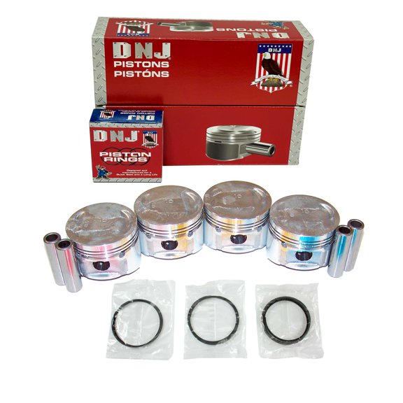DNJ PRK100.20 Piston Set with Rings Fits Cars & Trucks 1985-1986 Dodge Colt 1.5L L4 1468cc 8V SOHC Vista Wagon 4 - Door