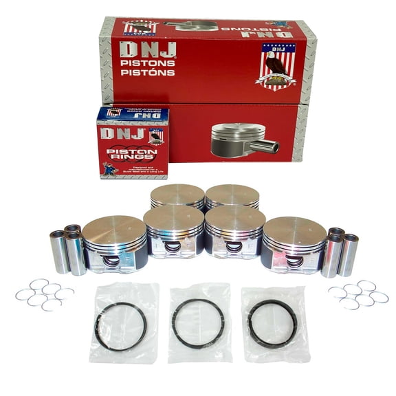 DNJ PRK1105.40 Piston Set with Rings Fits Cars & Trucks 2011-2012 Ram 1500 3.7L V6 226cid 12V SOHC ST Standard Cab Pickup 2 - Door