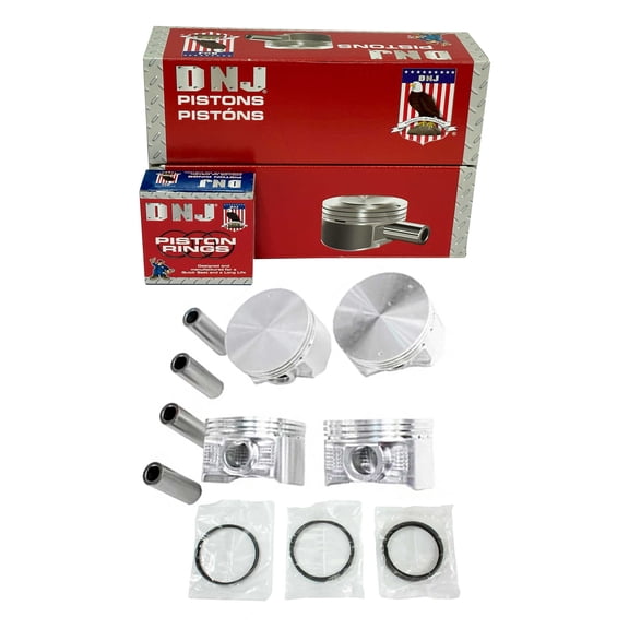 DNJ PRK155.20 Piston Set with Rings Fits Cars & Trucks 2000-2005 Mitsubishi Eclipse 2.4L L4 2351cc 16V SOHC GS Hatchback 2 - Door