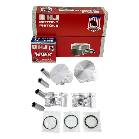 DNJ PRK155.40 Piston Set with Rings Fits Cars & Trucks 2000-2005 Mitsubishi Eclipse 2.4L L4 2351cc 16V SOHC GS Hatchback 2 - Door