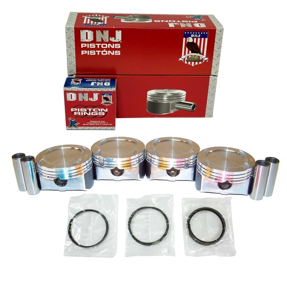 DNJ PRK167.20 Piston Set with Rings Fits Cars & Trucks 2011-2014 Chrysler 200 2.4L L4 2360cc 16V DOHC Limited Sedan 4 - Door