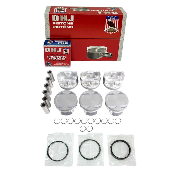 DNJ PRK192 Piston and Ring Kit Fits Cars & Trucks 2010-2014 Hyundai Kia 3.5L V6 24V DOHC 3470cc