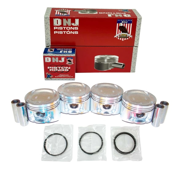 DNJ PRK219 Piston and Ring Kit Fits Cars & Trucks 90-97 Acura Honda Isuzu Accord 2.2L L4 16V SOHC
