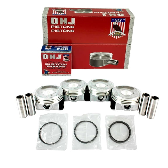 DNJ PRK238.20 Piston Set with Rings Fits Cars & Trucks 2007-2008 Honda Fit 1.5L L4 1497cc 16V SOHC