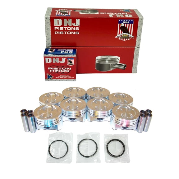 DNJ PRK3104.30 Piston Set with Rings Fits Cars & Trucks 1996-1999 Chevrolet C1500 5.7L V8 350cid 16V OHV Base Standard Cab Pickup 2 - Door