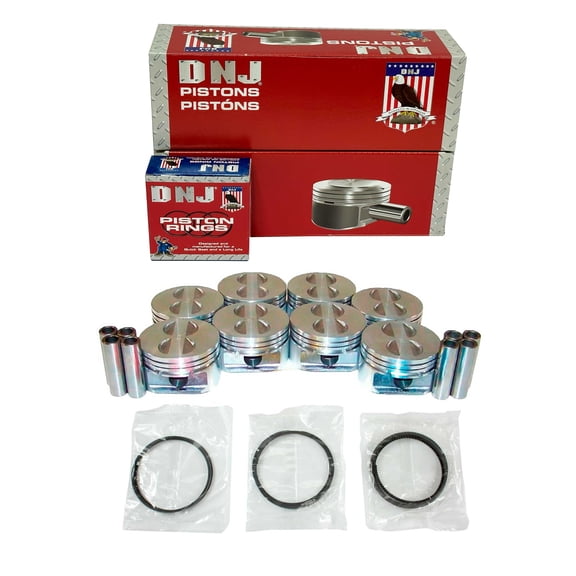 DNJ PRK3142 Piston and Ring Kit Fits Cars & Trucks 90-97 Buick Cadillac Chevrolet 5.7L V8 OHV 16V