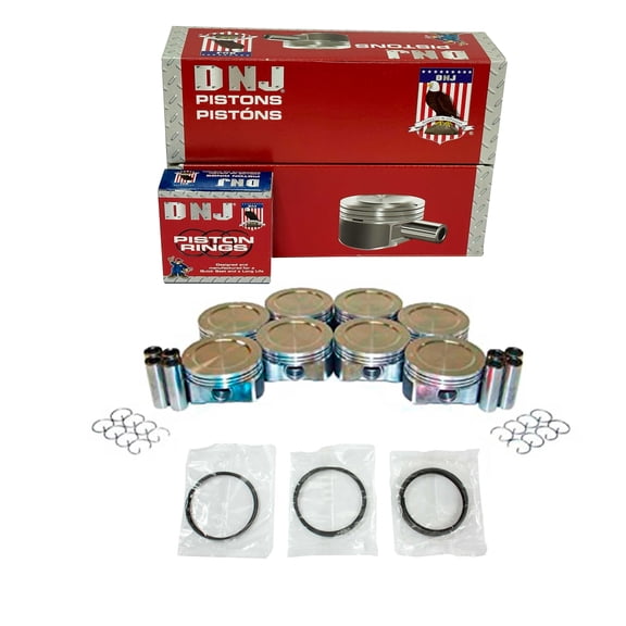 DNJ PRK3160A.30 Piston Set with Rings Fits Cars & Trucks 2003-2005 Chevrolet Express 2500 6.0L V8 5967cc 16V OHV Base Standard Passenger Van 3 - Door