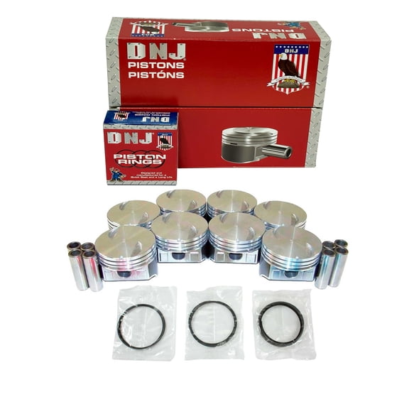 DNJ PRK3194 Piston and Ring Kit Fits Cars & Trucks 70-79 GM Bel Air Biscayne Blazer Caprice Chevelle Corvette El Camino Impala Jimmy Kingswood Laguna Malibu Monte Carlo Sprint Suburban C Series G Ser