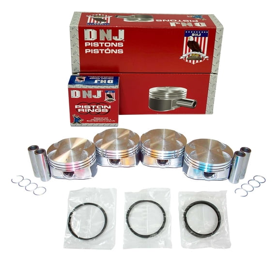 DNJ PRK336.20 Piston Set with Rings Fits Cars & Trucks 2007-2009 Saturn Aura 2.4L L4 2384cc 16V DOHC XE Sedan 4 - Door