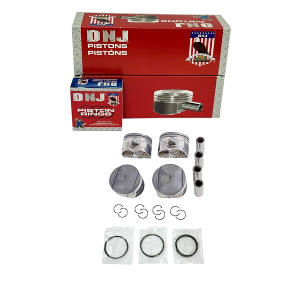 DNJ PRK348.20 Piston Set with Rings Fits Cars & Trucks 2013-2019 Cadillac ATS 2.0L L4 1998cc 16V DOHC Base Sedan 4 - Door