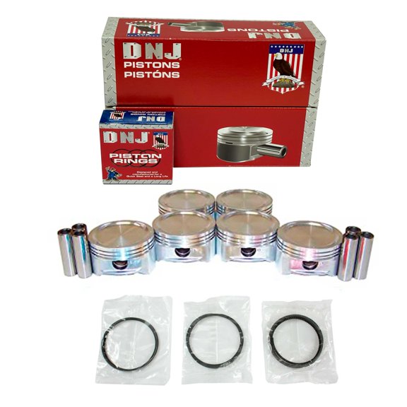 DNJ PRK353A.20 Piston Set with Rings Fits Cars & Trucks 2002-2003 Isuzu Axiom 3.5L V6 3475cc 24V DOHC Base Sport Utility 4 - Door