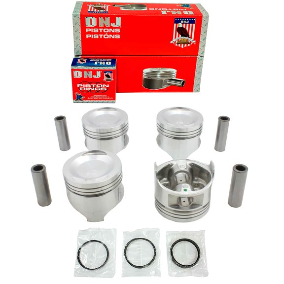 DNJ PRK408 Piston and Ring Kit Fits Cars & Trucks 1987-1993 Mazda B2200 2.2L L4 SOHC 8V