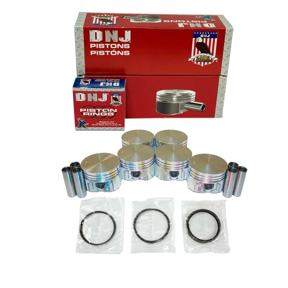 DNJ PRK4137 Piston and Ring Kit Fits Cars & Trucks 1991-2002 Mazda Mercury 3.0L V6 OHV 12V