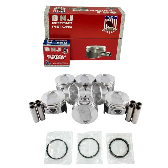 DNJ PRK4206 Piston Set with Rings Fits Cars & Trucks 1972-1974 Mercury Colony Park 7.5L V8 7539cc 16V OHV