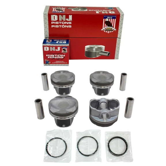 DNJ PRK4244.20 Piston Set with Rings Fits Cars & Trucks 2012-2015 Scion iQ 1.3L L4 1329cc 16V DOHC Base Hatchback 2 - Door