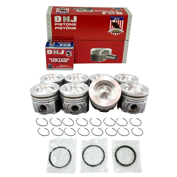 DNJ PRK4260 Piston Set with Rings Fits Cars & Trucks 2011-2022 Ford F-250 Super Duty 6.7L V8 6651cc 32V OHV XL Standard Cab Pickup 2 - Door