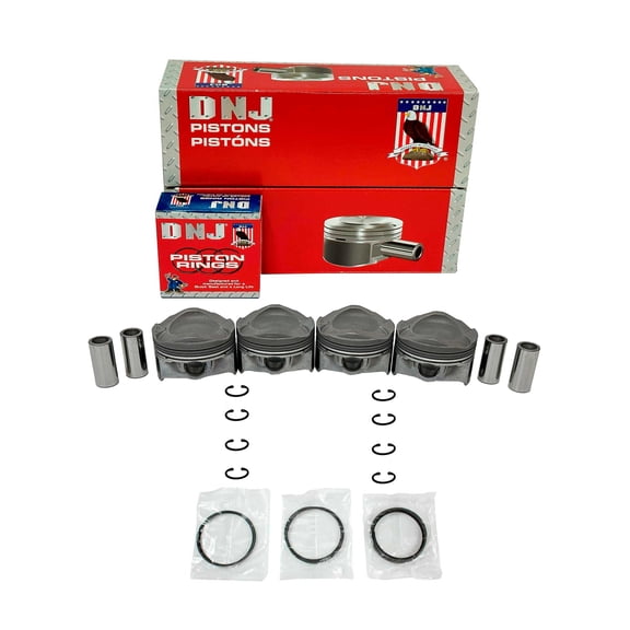 DNJ PRK4314.20 Piston Set with Rings Fits Cars & Trucks 2013-2016 Ford Escape 1.6L L4 1596cc 16V DOHC SE Sport Utility 4 - Door
