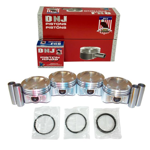 DNJ PRK434 Piston and Ring Kit Fits Cars & Trucks 1999-2001 Mazda Protege 1.6L L4 DOHC 16V