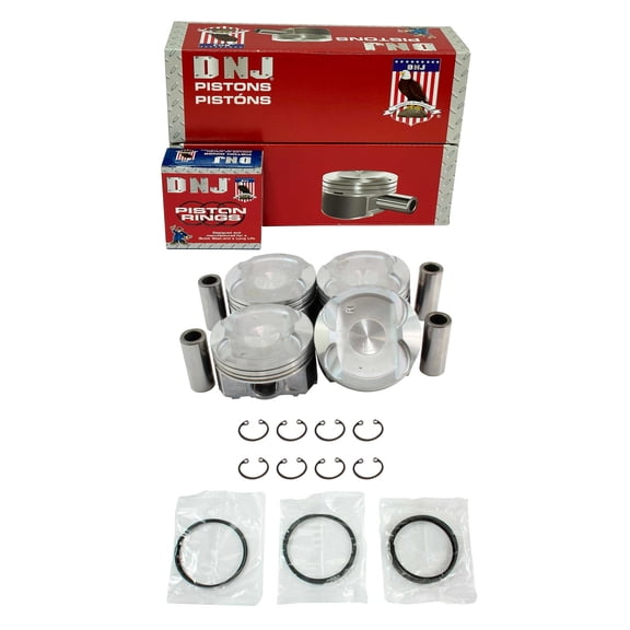 DNJ PRK4345.20 Piston Set with Rings Fits Cars & Trucks 2012-2014 Subaru Impreza 2.0L H4 1995cc 16V DOHC WRX Sedan 4 - Door