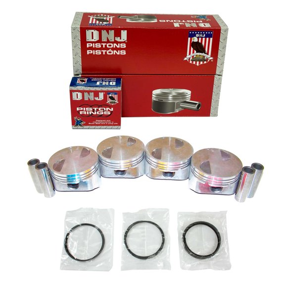 DNJ PRK448.40 Piston Set with Rings Fits Cars & Trucks 1995-1997 Mazda B2300 2.3L L4 140cid 8V SOHC Base Standard Cab Pickup 2 - Door