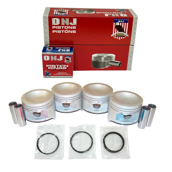 DNJ PRK450.20 Piston Set with Rings Fits Cars & Trucks 1989-1993 Mazda B2600 2.6L L4 2606cc 12V SOHC