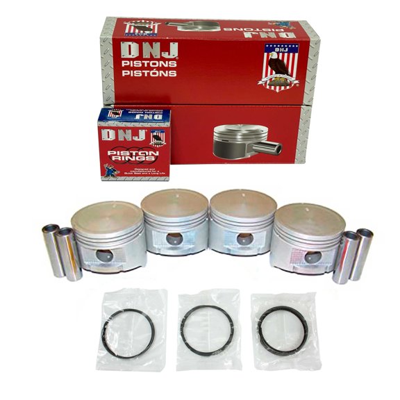 DNJ PRK610.40 Piston Set with Rings Fits Cars & Trucks 1990-1994 Nissan D21 2.4L L4 2389cc 12V SOHC Base Standard Cab Pickup 2 - Door