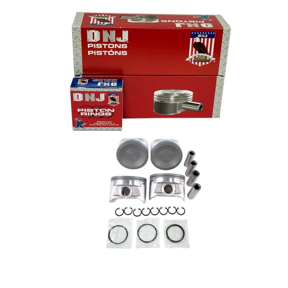 DNJ PRK625.40 Piston Set with Rings Fits Cars & Trucks 1998-2001 Nissan Altima 2.4L L4 2389cc 16V DOHC