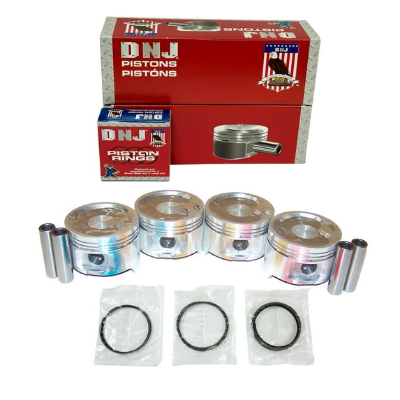 DNJ PRK915 Piston and Ring Kit Fits Cars & Trucks 1983-1988 Chevrolet 1.6L L4 SOHC 8V