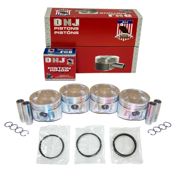 DNJ PRK927.20 Piston Set with Rings Fits Cars & Trucks 1990-1991 Toyota Corolla 1.6L L4 1587cc 16V DOHC Base Sedan 4 - Door