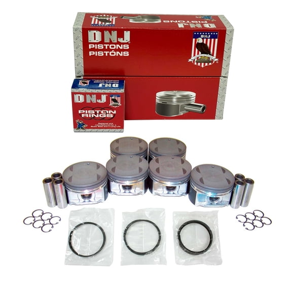 DNJ PRK953 Piston and Ring Kit Fits Cars & Trucks 2004-2010 Lexus Toyota 3.3L V6 DOHC 24V