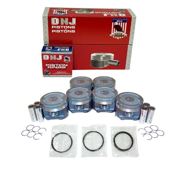 DNJ PRK967 Piston and Ring Kit Fits Cars & Trucks 1993-1997 Lexus Toyota 4.5L L6 DOHC 24V