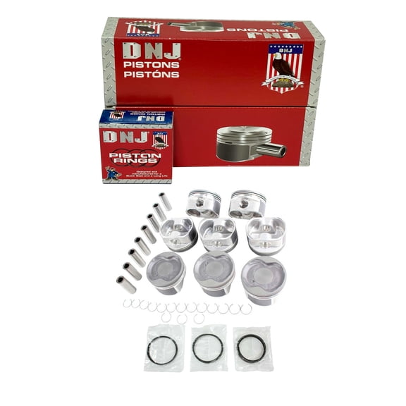 DNJ PRK974.20 Piston Set with Rings Fits Cars & Trucks 2005-2009 Toyota 4Runner 4.7L V8 4663cc 32V DOHC