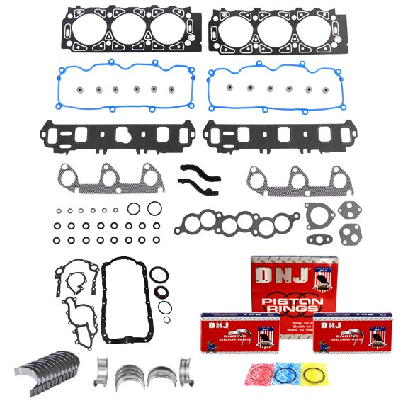 DNJ RRK4138A Re-Ring Kits Set Fits Cars & Trucks 99 Ford Mercury 3.0L OHV
