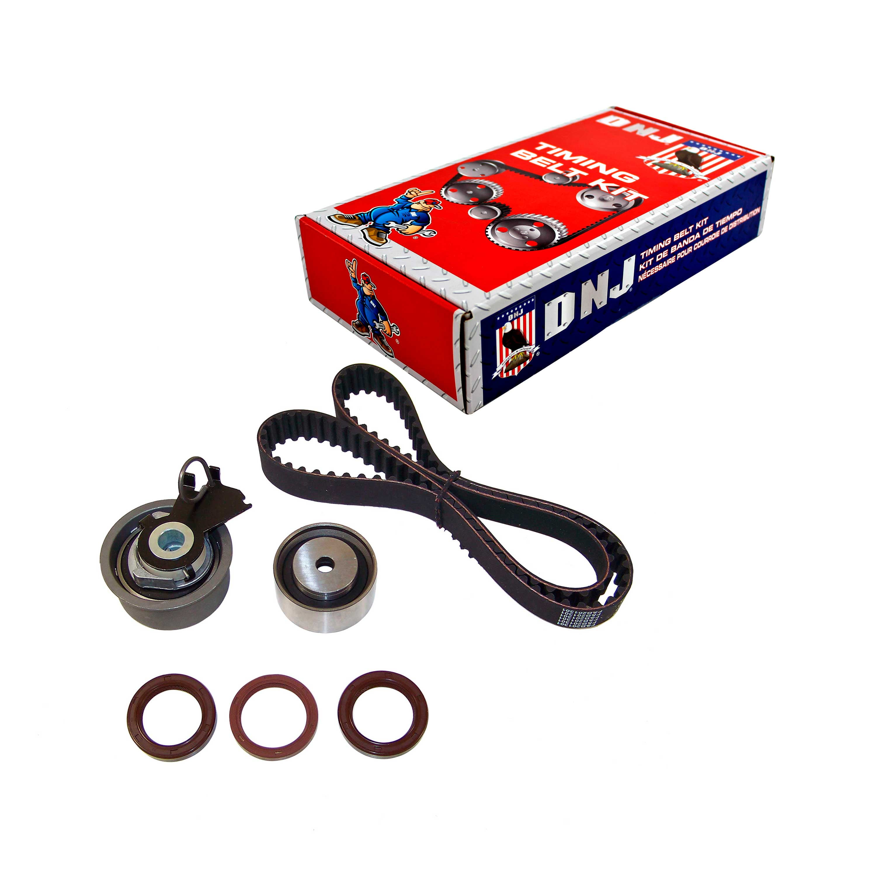 DNJ TBK120 Timing Belt Kit Fits Cars & Trucks Hyundai 0612, KIA 2.0L