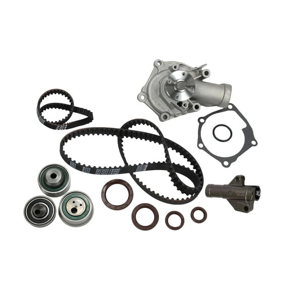 DNJ TBK162WP Timing Belt Kit Water Pump Fits Cars & Trucks 04-07 Mitsubishi Lancer 2.4L SOHC