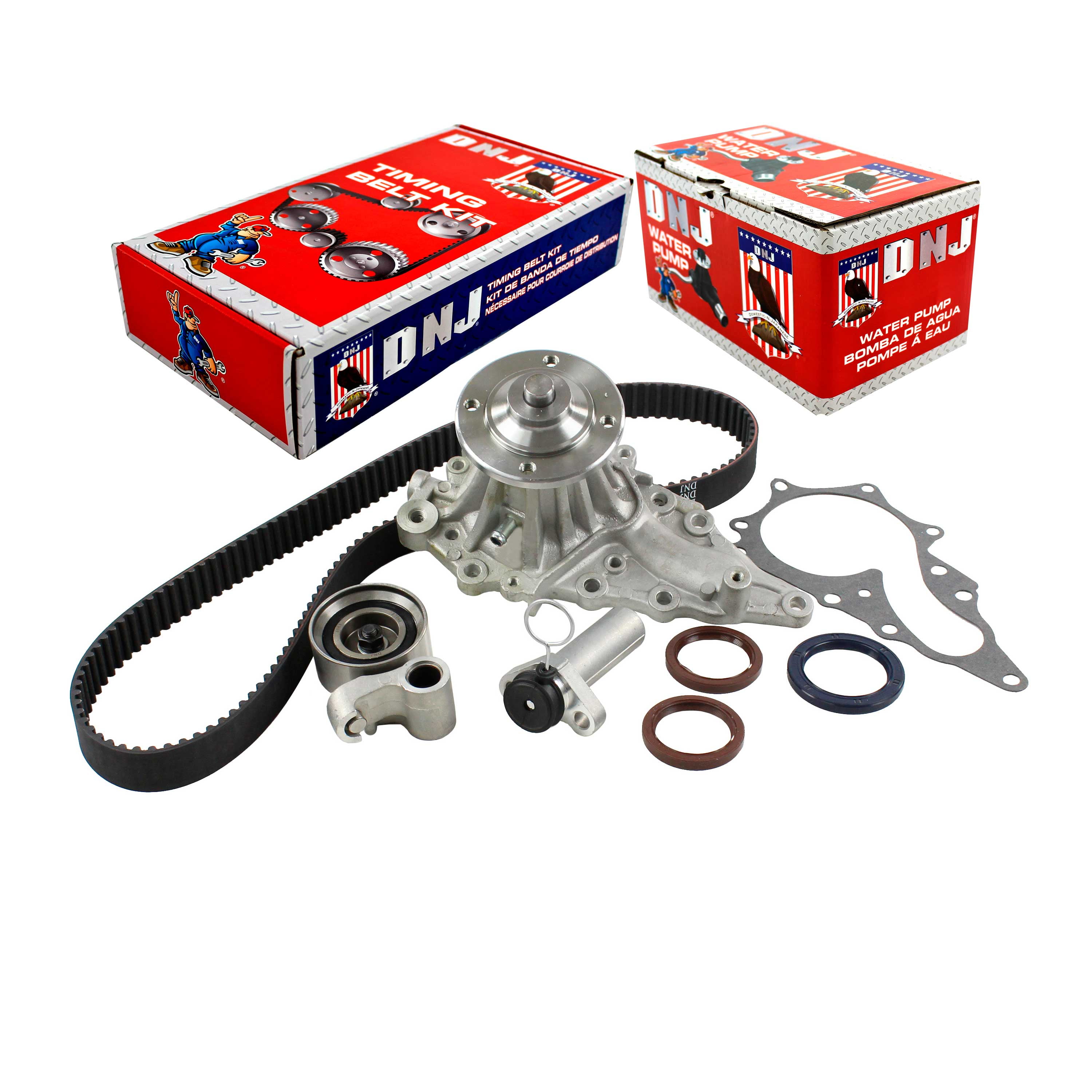 DNJ TBK944WP Timing Belt Kit Water Pump Fits Cars & Trucks 9200 Toyota