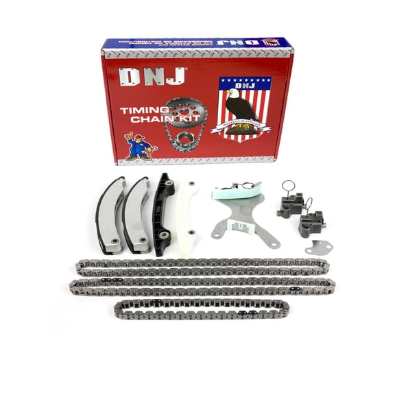 DNJ TK1105NG Timing Chain Kit Fits Cars & Trucks 02-12 Dodge Jeep Commander 3.7L V6 SOHC 12v