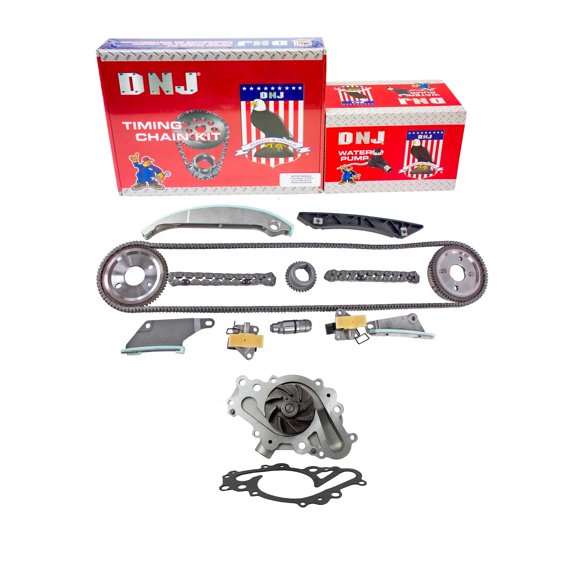 DNJ TK1116BWP Timing Chain Kit with Water Pump Fits Cars & Trucks 09-10 Chrysler 2.7L V6 DOHC