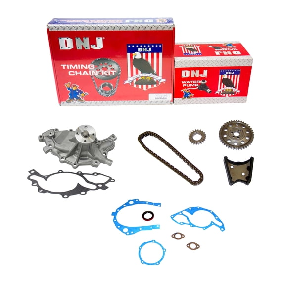 DNJ TK3115WP Timing Chain Kit with Water Pump Fits Cars & Trucks 87-94 Chevrolet 2.8L V6 OHV