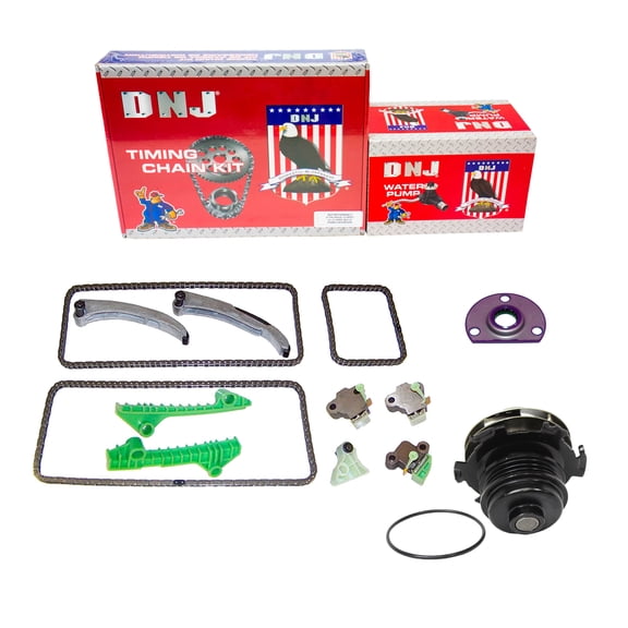 DNJ TK3153WP Timing Chain Kit with Water Pump Fits Cars & Trucks 93-94 Cadillac 4.6L V8 DOHC